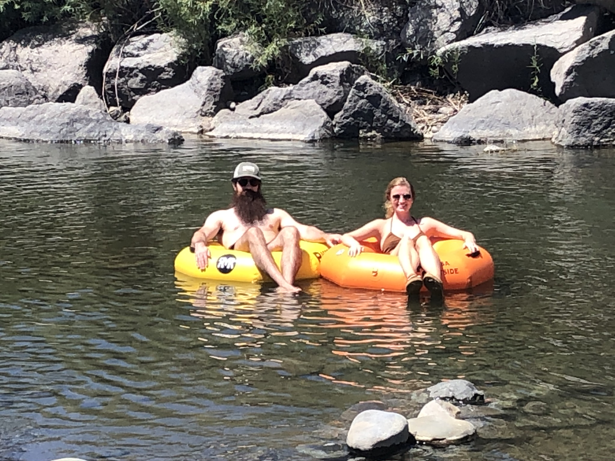 Relaxing on the river